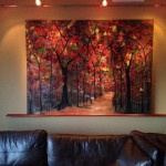 "Deep in the Forest" Giclee shown in the Diehl residence in their College Park home